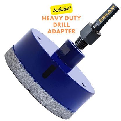 Heavy duty drill adapter included