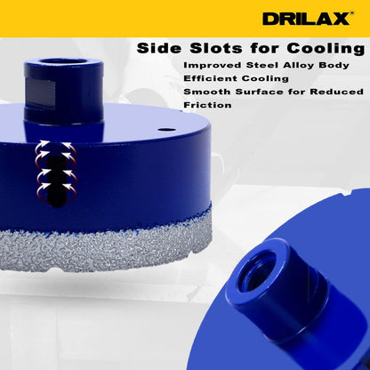 Side slots for cooling; improved steel alloy body