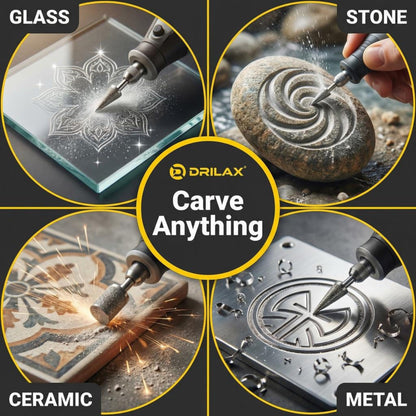 Carving glass, stone and ceramic with diamond burrs