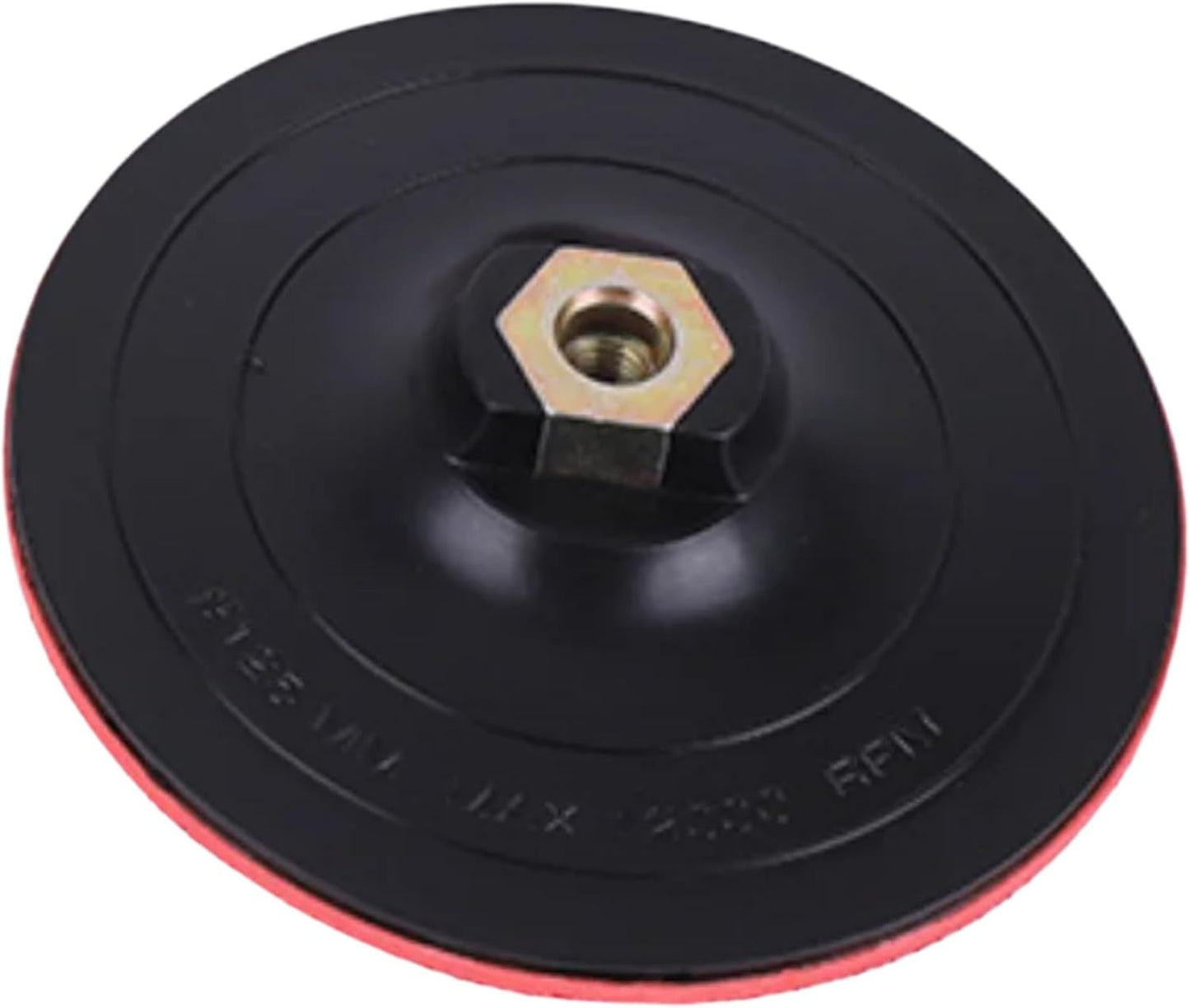 Drilax 5" Hook and Loop Backing Pad | Rigid, Low-Profile | 5/8"-11 Thread Fit