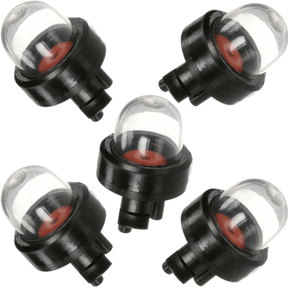 Drilax 5-Pack Small Engine Primer Bulbs – Snap-In Fuel Pump for Trimmers, Blowers & Chainsaws