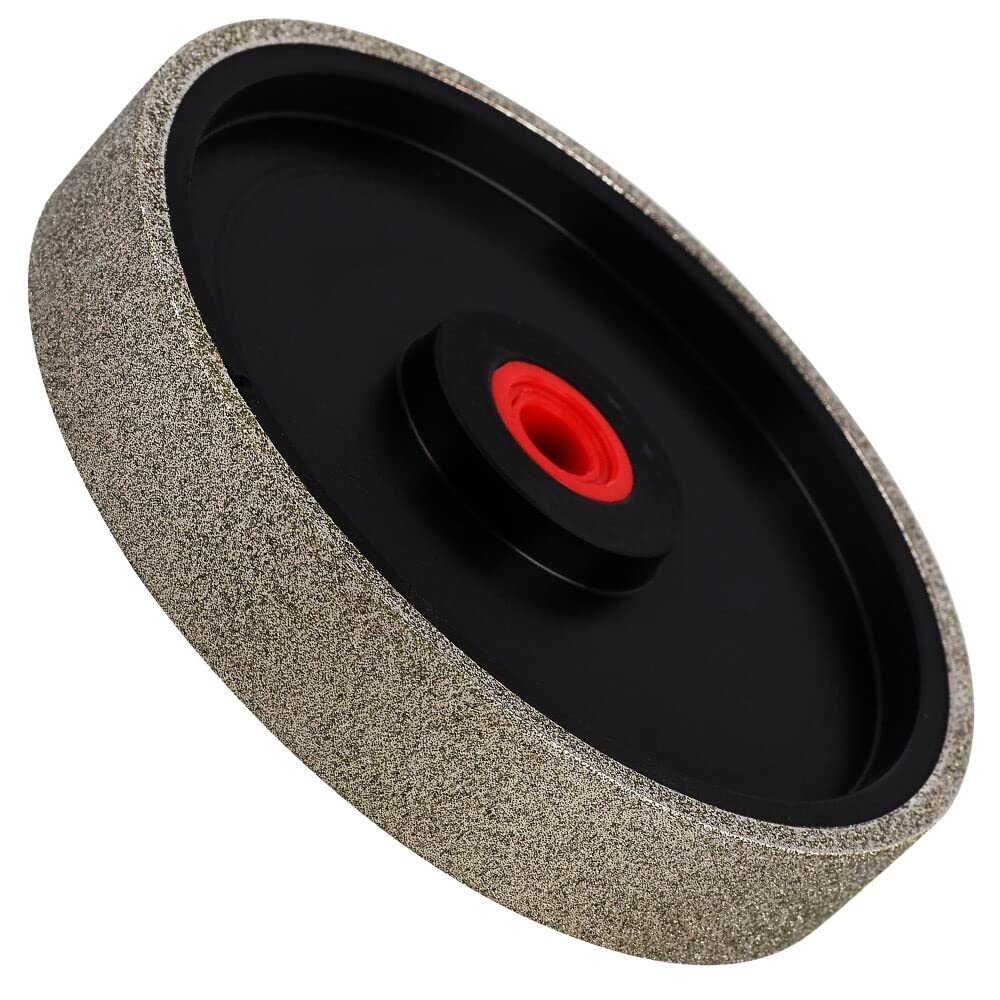 6 inch diamond cabbing wheel with reducer ring fitted