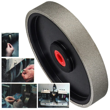 Diamond cabbing wheel used for grinding stones on a lapidary machine