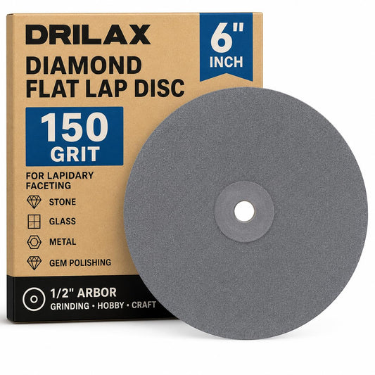 6 inch 150 grit diamond flat lap disc in package