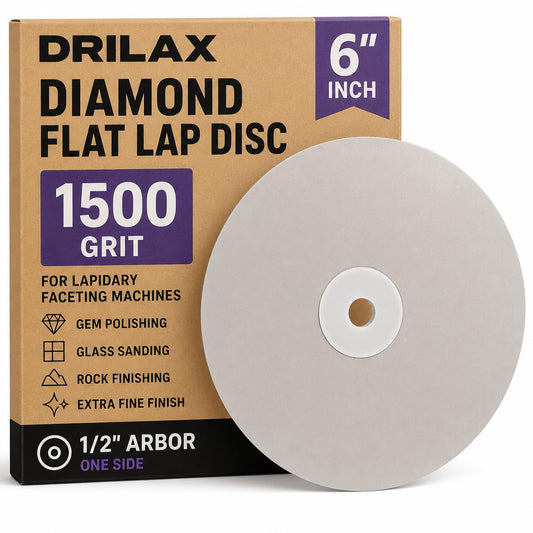 6 inch 1500 grit diamond flat lap disc in package