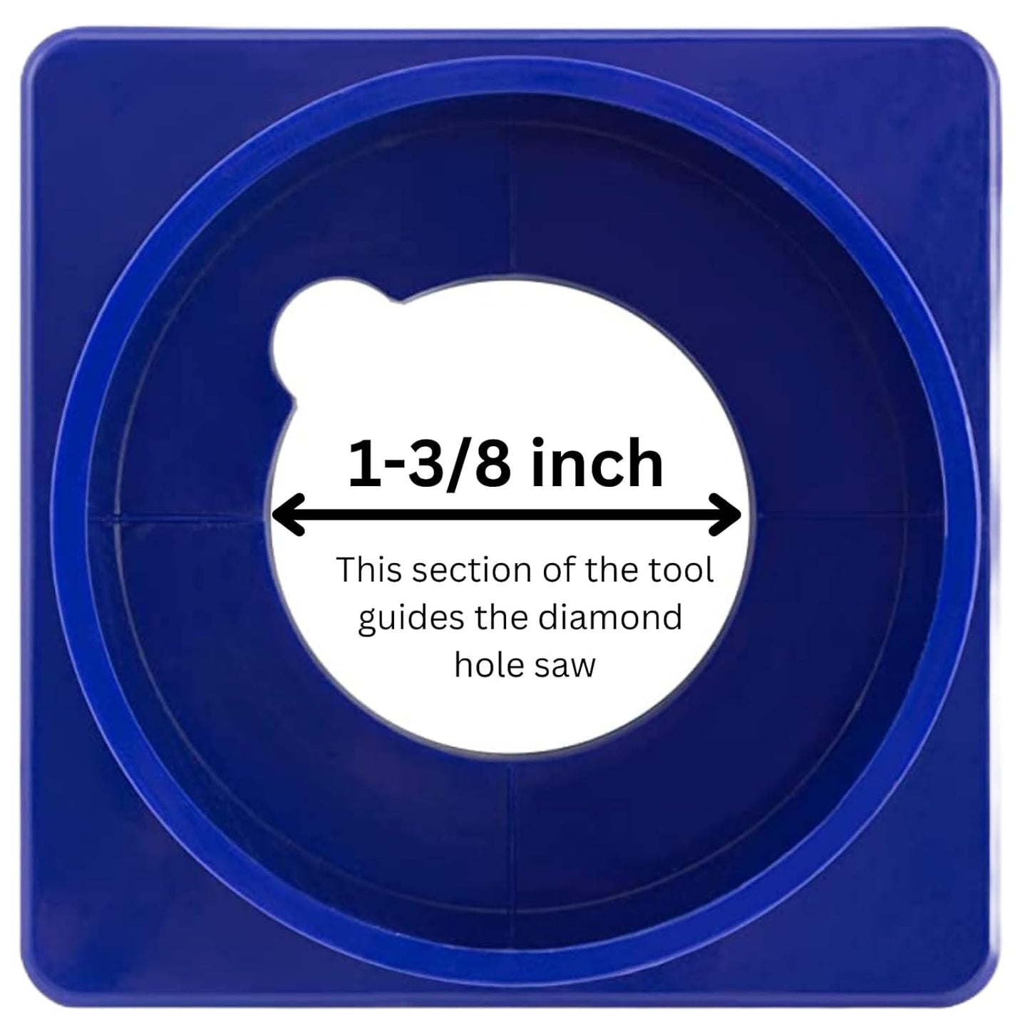 Drilax 1-3/8" Diamond Hole Saw Kit – With Water Delivery & Precision Guide for Granite, Tile, Quartz & Glass