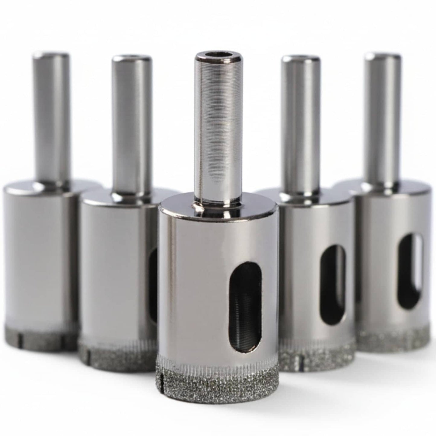 Drilax 3/4" Diamond Drill Bit Hole Saw Set – 5‑Pack Wet Drilling Bits for Ceramic, Porcelain, Glass, Granite & Quartz