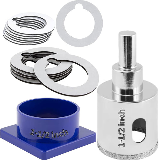 1-1/2 Inch Diamond Hole Saw with Water Delivery System Guide Easy Drilling