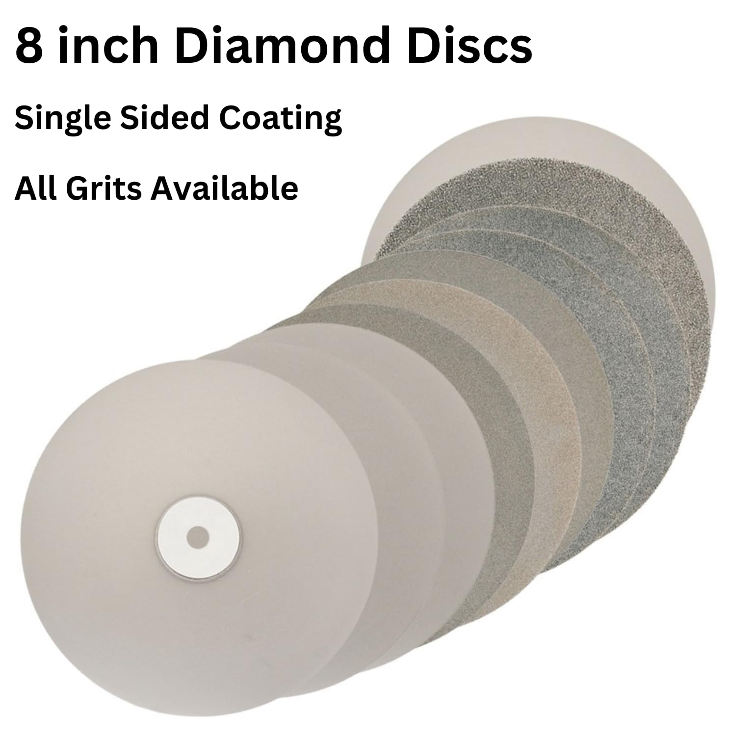 8 inch Diamond Coated Disc Grit 320 Flat Lap Disc drilax-tools