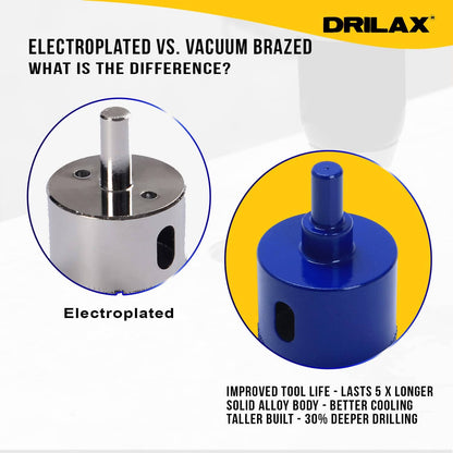 1-3/4 Inch Diamond Hole Saw Drill Bit for Tile, Glass, Granite & Quartz