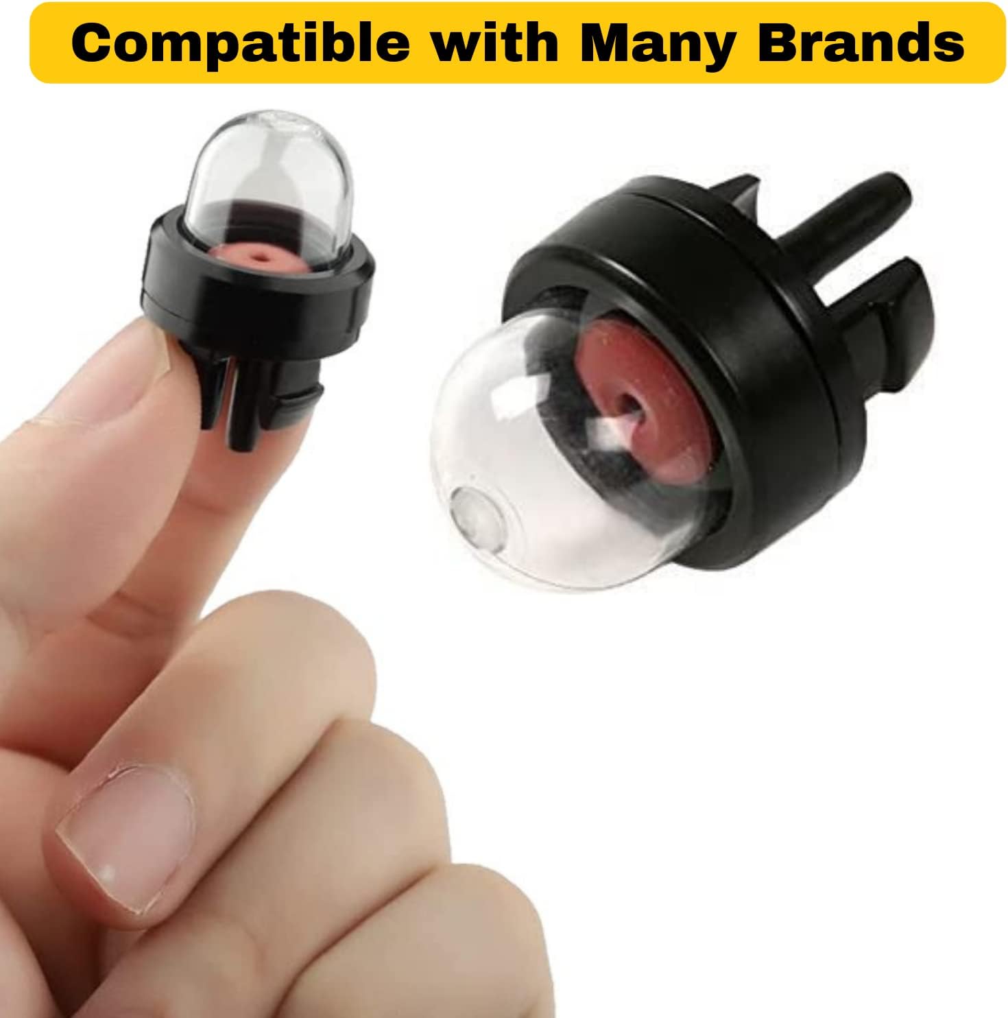5 Snap in Primer Bulb Fuel Pump Kit For Stihl Ryobi Walbro Husqvarna Poulan Ryobi Homelite Toro Craftsman Blower Weedeater Trimmer 8Z060 Chainsaw Carburetor Sears, Echo, Troy Bilt Brush Cutters drilax-tools