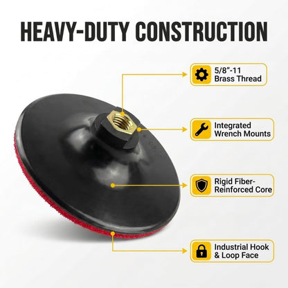 5/8-11 brass thread, wrench mounts, fiber-reinforced core