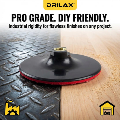 Rigid backing pad on metal and wood surfaces