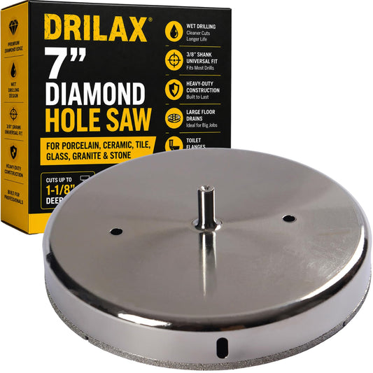 7 inch diamond hole saw in its box