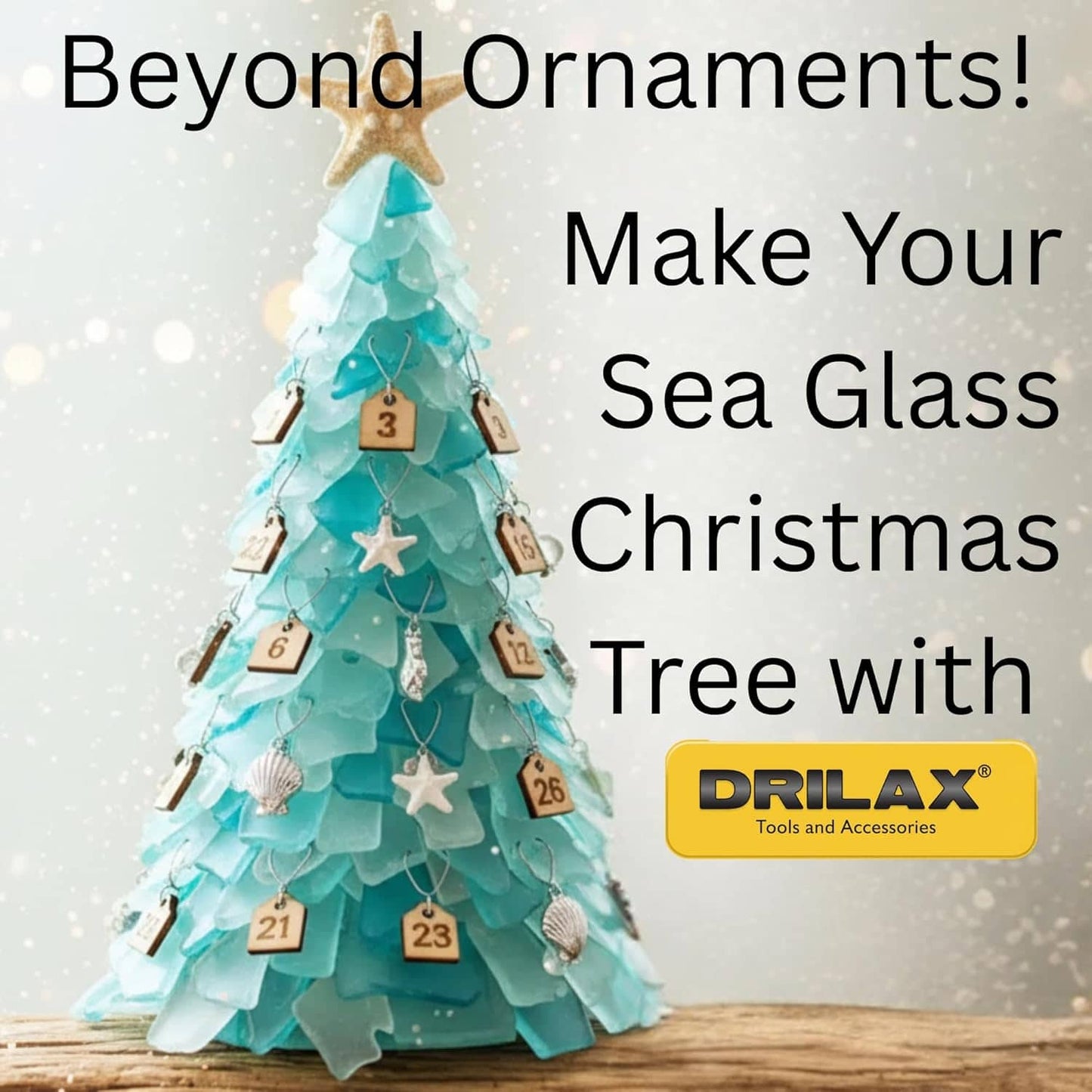 30pc 3mm Diamond Drill Bit Set for Sea Glass | Drilax