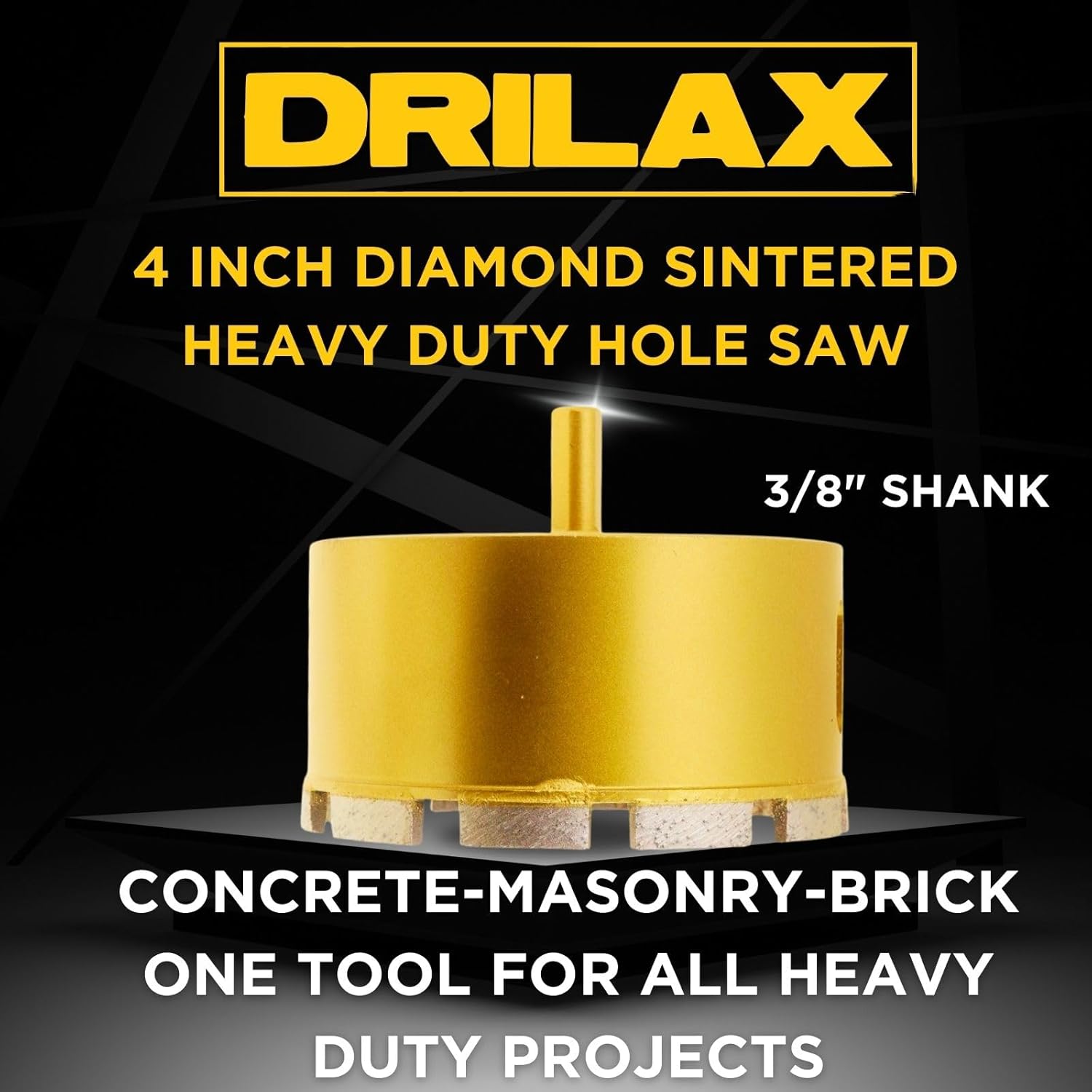 4 inch Diamond Hole Saw Concrete Heavy Duty Gold Series