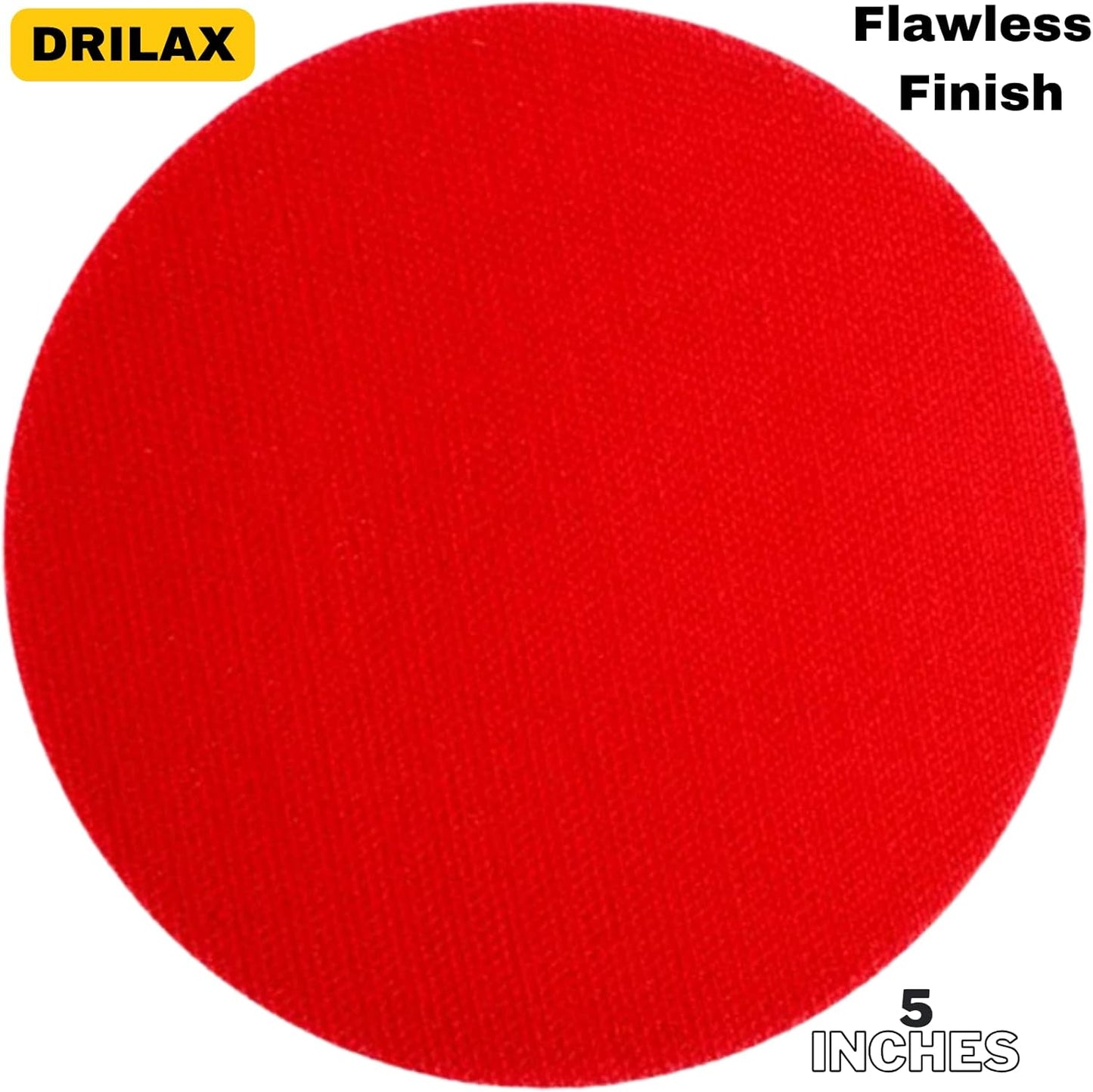 Drilax 5" Hook and Loop Backing Pad | Rigid, Low-Profile | 5/8"-11 Thread Fit