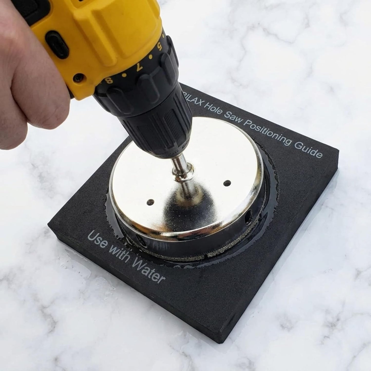 4-1/2 Inch Diamond Hole Saw with Drill Guide