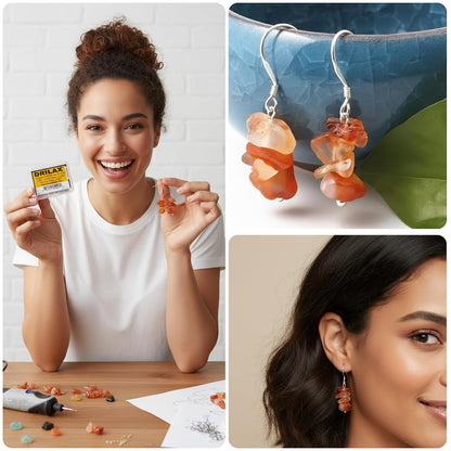 Drilax Diamond Drill Bits for Glass, Stones, Jewelry & Lapidary (1mm to 2.5 mm) 24 Pcs Set Collets Included