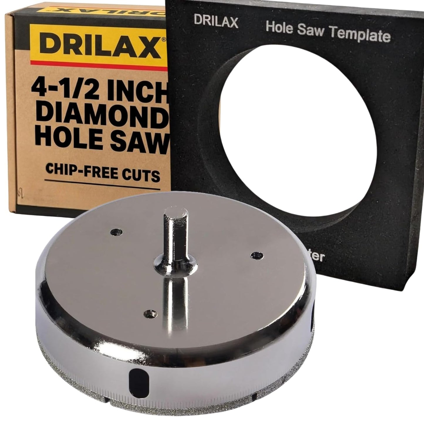 4-1/2 Inch Diamond Hole Saw with Drill Guide