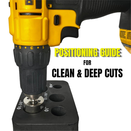 Drilax 5 Pcs Diamond Drill Bit Set 3/4", 1", 1-3/16", 1-3/8", 1-5/8" Wet Cutting Tiles, Glass, Fish Tanks, Marble, Granite, Ceramic, Porcelain, Bottle drilax-tools