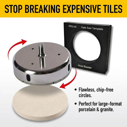 4-1/2 Inch Diamond Hole Saw with Drill Guide