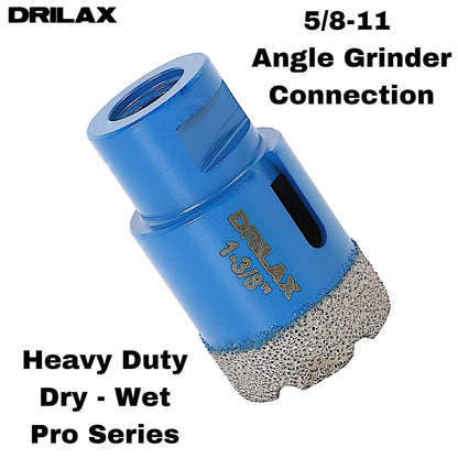 1-3/8 Inch Diamond Hole Saw | 5/8"-11 Angle Grinder | Concrete & Tile