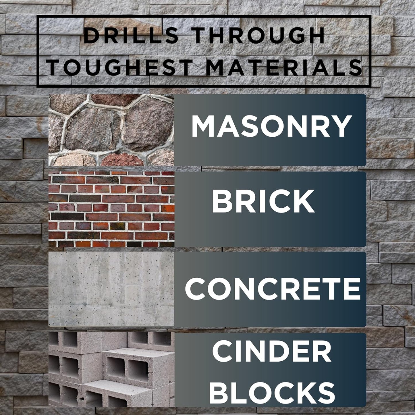 Drilax 2" Diamond Masonry Hole Saw – Heavy-Duty Dry Core Drill Bit for Brick, Stone & Concrete – 3/8" Shank