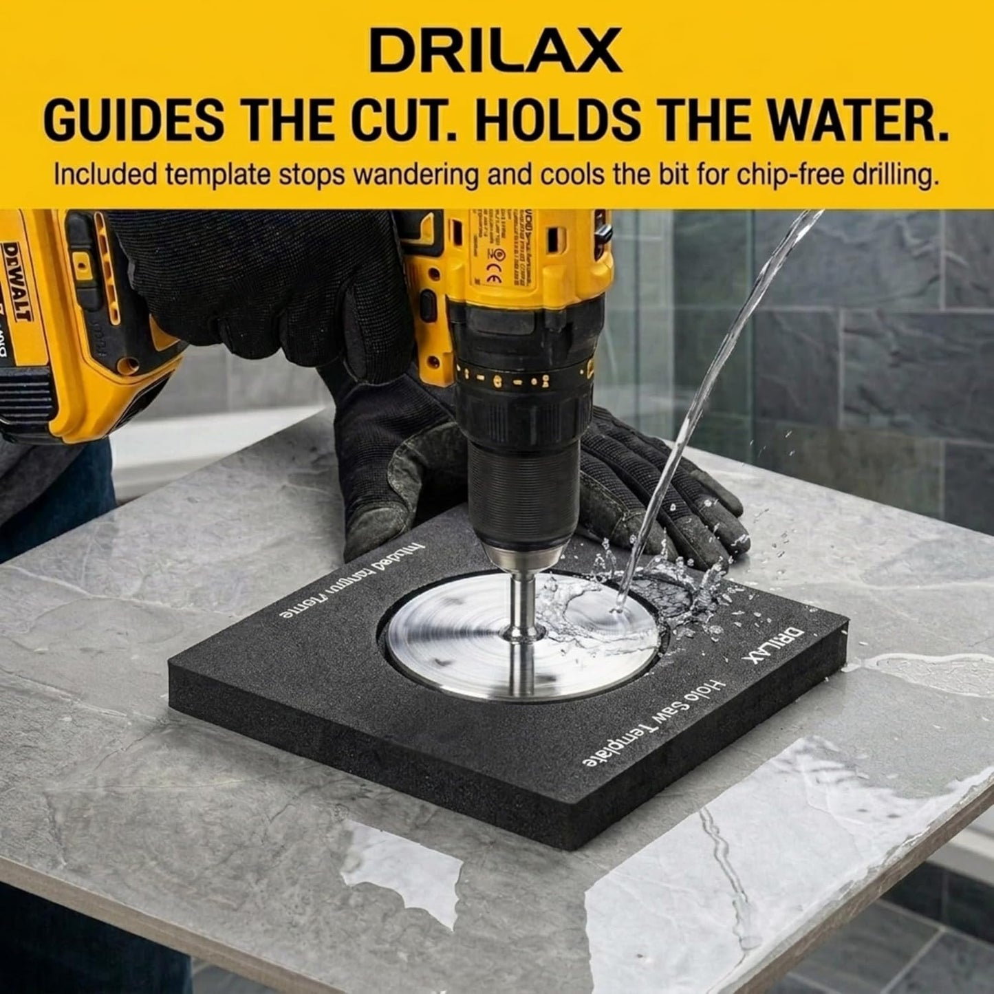 4-1/2 Inch Diamond Hole Saw with Drill Guide