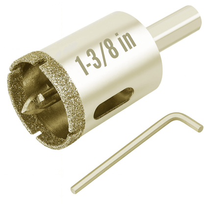 1-3/8 Inch Diamond Drill Bit with Pilot - Porcelain & Tile Hole Saw