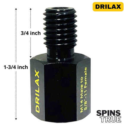 M14 thread 3/4 inch, overall 1-3/4 inch