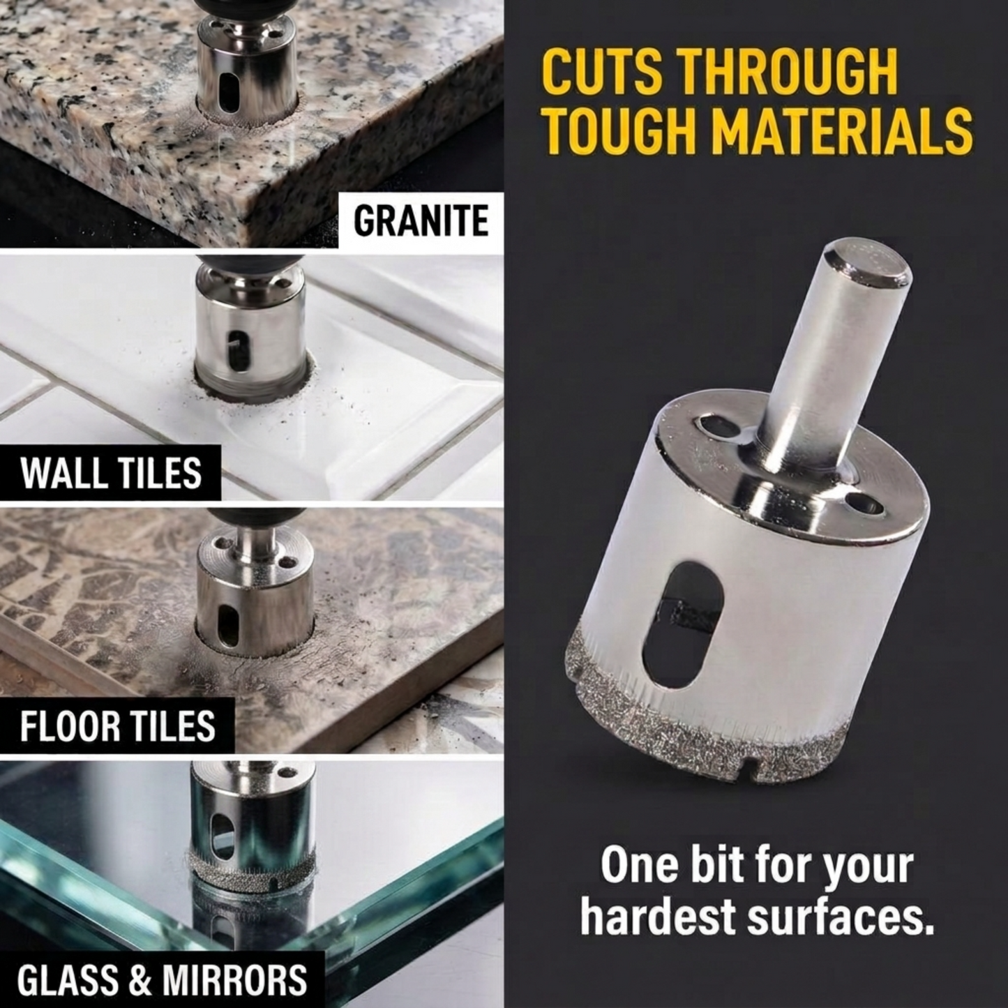 1-1/4 inch Chrome Series Diamond Hole Saw Drill Bit