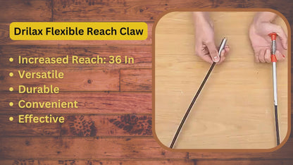 Drilax 36 inch Flexible Grabber Mechanical Fingers Tool for Drain Cleaning