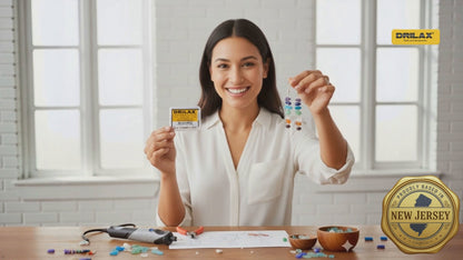 Drilax Diamond Drill Bits for Glass, Stones, Jewelry & Lapidary (1mm to 2.5 mm) 24 Pcs Set Collets Included