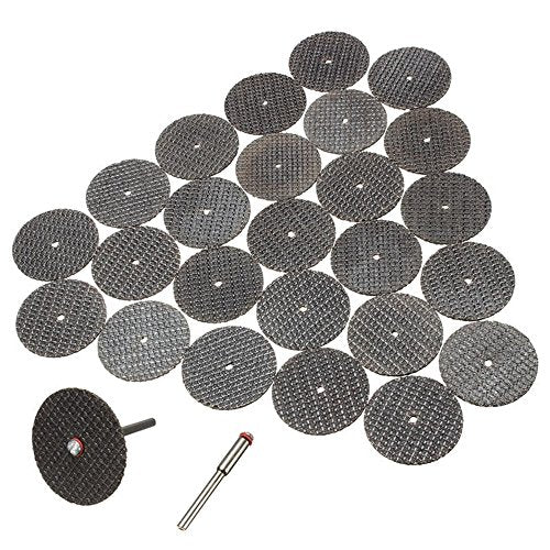 25-piece cut-off wheel set with mandrels