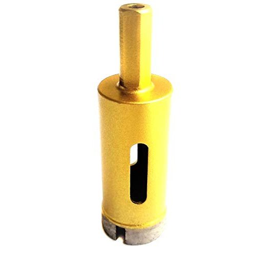 Drilax Diamond 1 Concrete Hole Saw Masonry Core Drill Bit Heavy Duty for Brick, Cinder Block 3/8 inch Standard Shank Rotary Tools