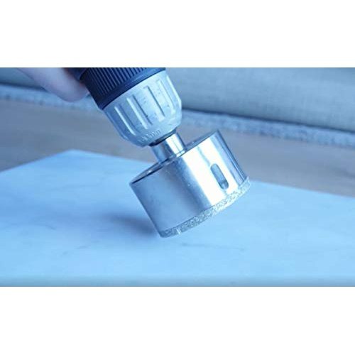 3-1/8 inch Diamond Hole Saw Drill Bit Ceramic Porcelain Tile Glass Marble Granite Quartz Cutting Tip Core 3 1/8 Single Pack