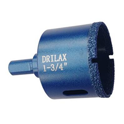 1-3/4 Inch Diamond Hole Saw Drill Bit Cobalt Series Vacuum Brazed