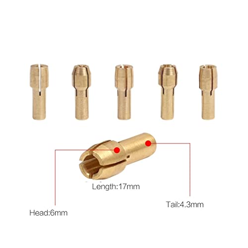 10 Pcs Brass Collet Set | Compatible with Dremel 480-483 | Multi-Size Options