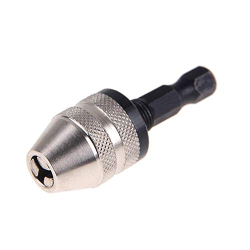 DRILAX Inch Hex Shank 0.3mm to 1/4 inch Keyless Drill Chuck Quick Change Adapter Converter