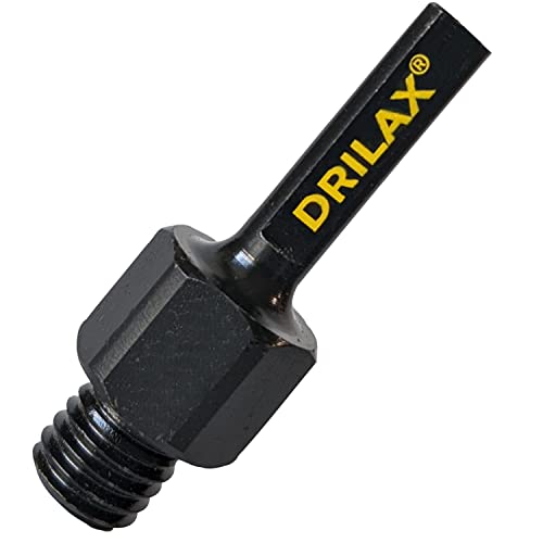 Drilax Core Bit for Threaded Diamond Hole Saw 3/8" Triangle to 5/8" 11 Male Drill Sanding Attachment Arbor Shaft Adapter