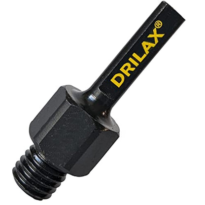 Drilax Core Drill Bit Arbor Adapter for Threaded Diamond Hole Saw 3/8" Triangle to 5/8" 11 Male Drill Sanding Attachment Arbor Shaft Adapter drilax-tools