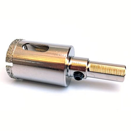 Drilax 1 Inch Diamond Hole Saw Drill Bit Tiles, Quartz, Marble, Granite Countertop, Ceramic, Porcelain Tiles Terra COTA Flower Pot Drain Holes with Removable Center Pilot Drill Bit Locator Pin Locator drilax-tools