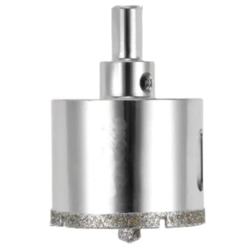 Drilax 2 Inch Diamond Drill Bit Tile Hole Saw Ceramic Porcelain Quartz Granite Kitchen Bathroom Shower Faucet Installation with Removable Center Pilot Drill Bit Locator Pin Locator