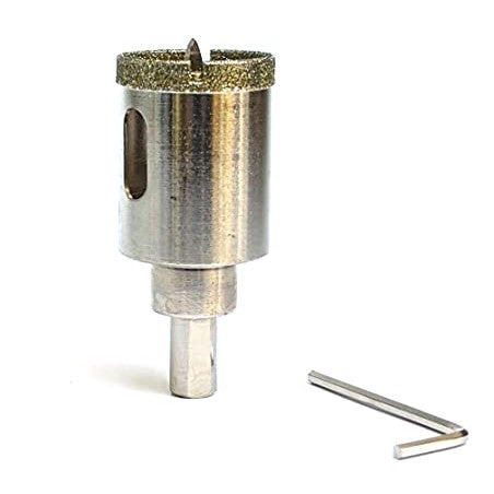 Drilax 1-1/4 Inch Diamond Drill Bit Tile Hole Saw Ceramic Porcelain Quartz Granite Kitchen Bathroom Shower Faucet Installation 1.25 Inches with Removable Center Pilot Drill Bit Locator Pin Locator drilax-tools