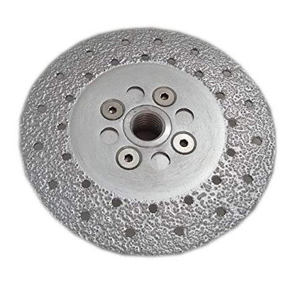 4-1/2 inch vacuum brazed diamond grinding wheel, threaded hub side