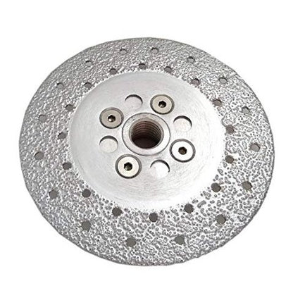 4-1/2 inch vacuum brazed diamond grinding wheel, face view