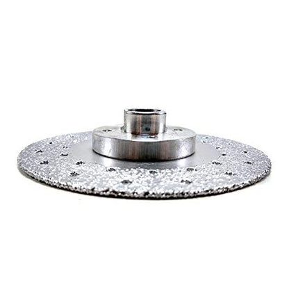 4-1/2 inch diamond grinding wheel side view showing 5/8-11 threaded hub