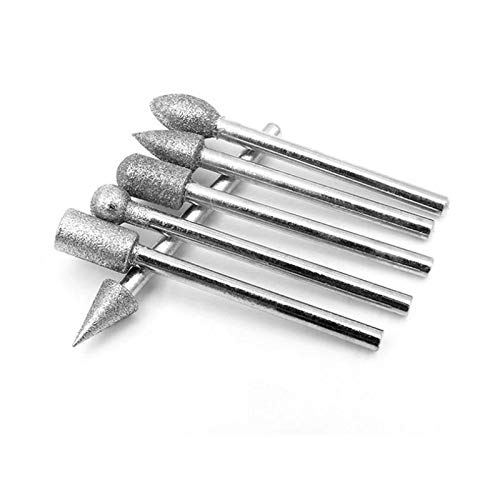 Diamond Grinding Burr Drill Bits Sets Compatible with Dremel Rotary Jewelry Making Tools 1/8 inch Shank 20 Pieces Set