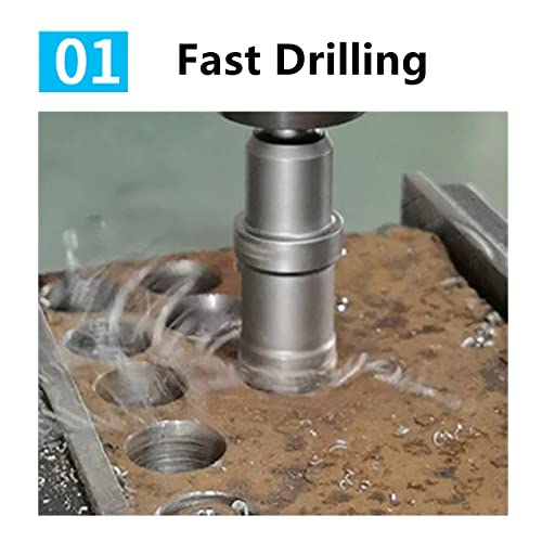 3/4 inch Carbide Tipped Drill Bit TCT Hole Cutter with Arbor Metal Pipe Saw Stainless Steel, Aluminum, Metal, Plastic, Plexiglass Alloy Spring Discharge